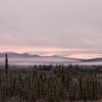 Landschaft entlang der "Top of the World Highway" im Herbst, Yukon River, Yukon Territory, Kanada.