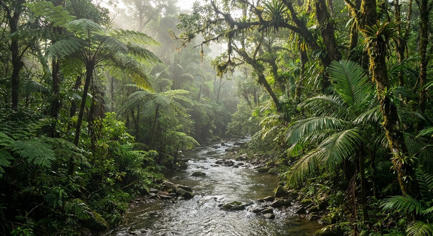 Üppiger Regenwald der Sierra del Purial