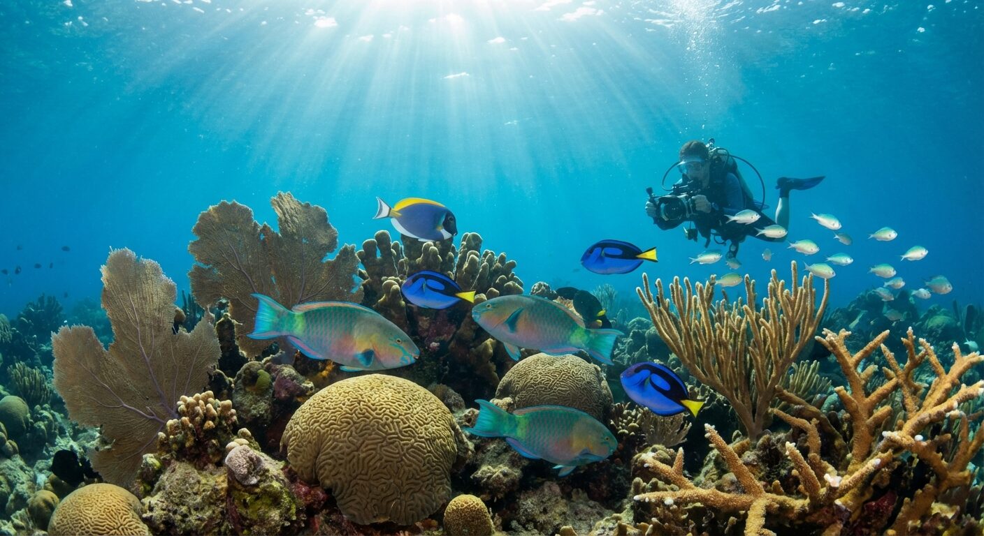 Tauchen am Korallenriff vor Cayo Guillermo