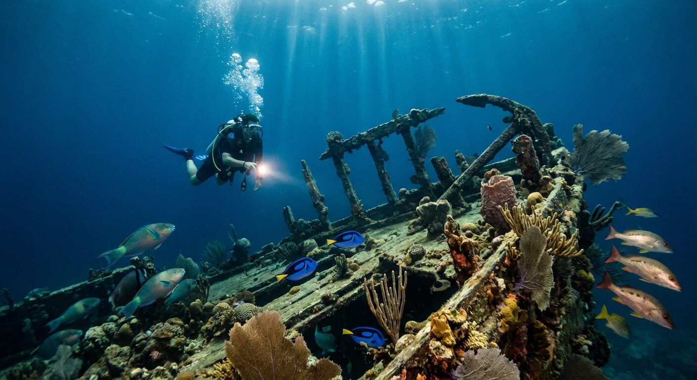 Schiffswrack-Tauchen vor Cayo Sabinal