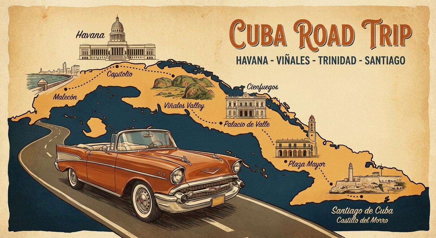 Kuba Rundreise planen: Die beste Route für 2-3 Wochen